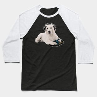 Golden Retriever Gamer Baseball T-Shirt